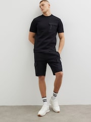 River Island Black Slim Fit Short Sleeve Pocket T-Shirt - Image 1 of 1