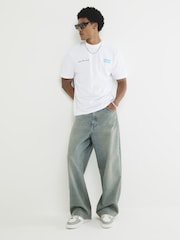 River Island White Oasis Definitely 100% Cotton T-Shirt - Image 2 of 7