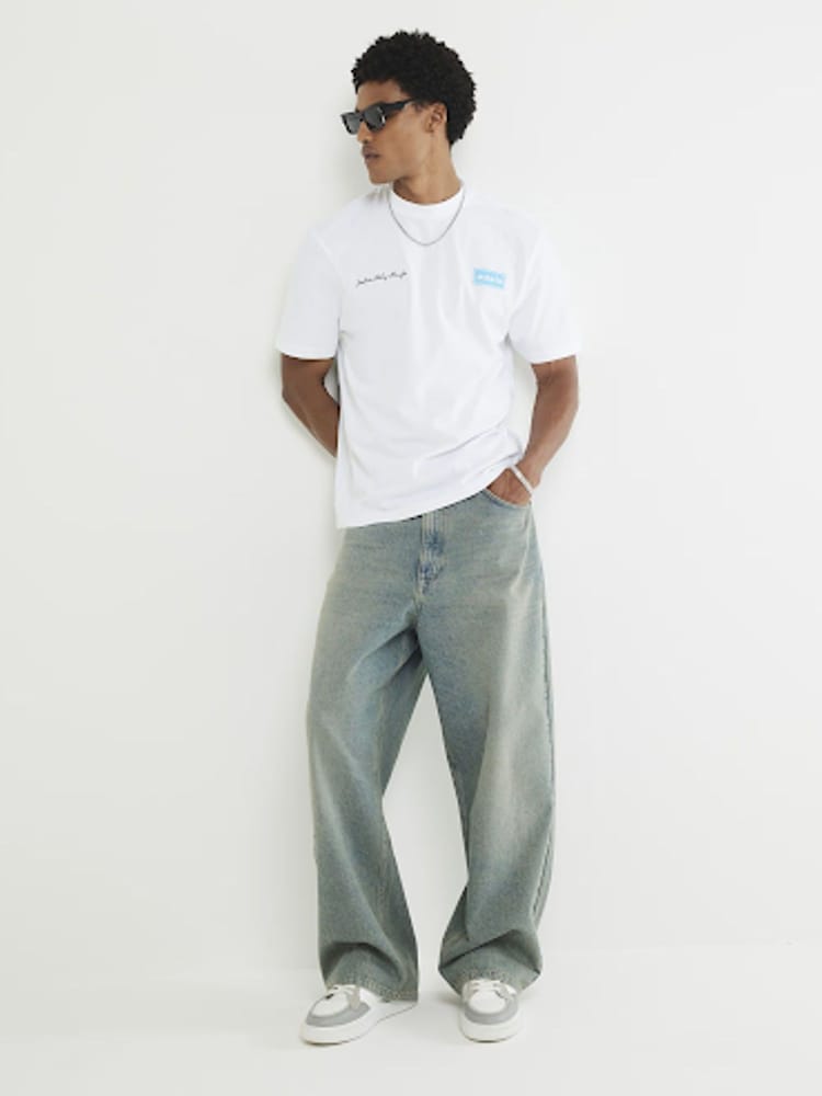 River Island White Oasis Definitely 100% Cotton T-Shirt - Image 2 of 7