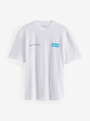 River Island White Oasis Definitely 100% Cotton T-Shirt - Image 4 of 7