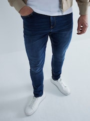 River Island Blue Skinny Fit Flex Jeans - Image 1 of 5