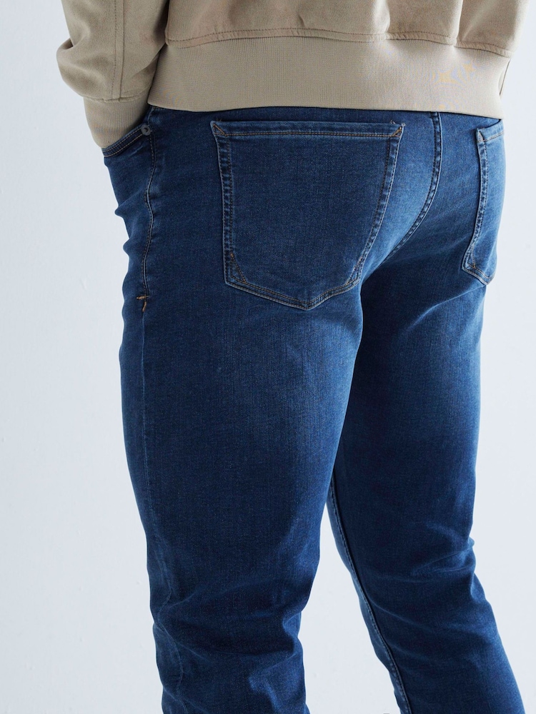 River Island Blue Skinny Fit Flex Jeans - Image 2 of 5
