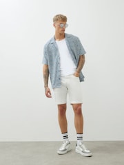 River Island White Slim Fit Denim Shorts - Image 1 of 3