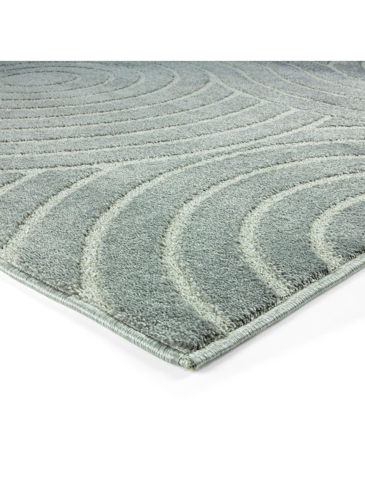 Esselle Grey Rhythm Sculpt Rug 120 x 170cm - Image 2 of 5