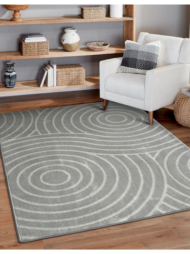 Esselle Grey Rhythm Sculpt Rug 120 x 170cm - Image 5 of 5
