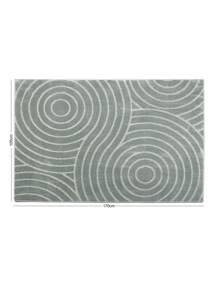 Esselle Grey Rhythm Sculpt Rug 120 x 170cm - Image 5 of 5 Esselle Grey Rhythm Sculpt Rug 120 x 170cm - Image 5 of 5