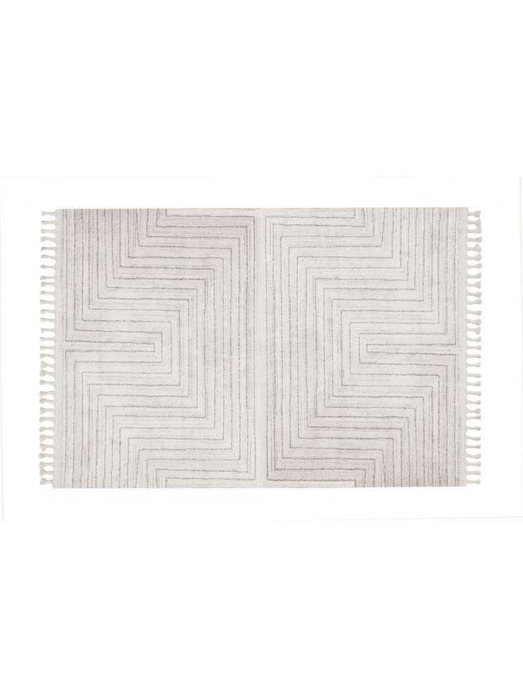 Esselle Cream Arctic Maze Rug 160 x 230cm - Image 1 of 5