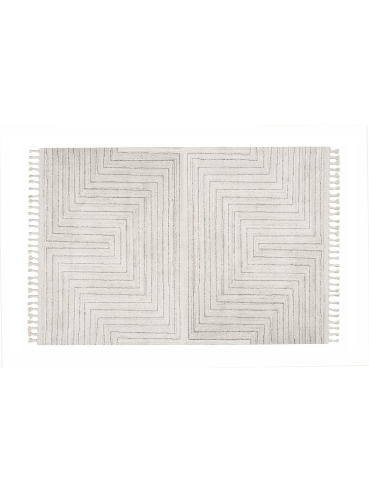 Esselle Cream Arctic Maze Rug 200 x 290cm - Image 1 of 5