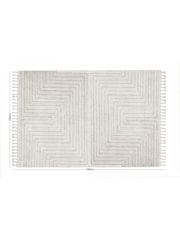 Esselle Cream Arctic Maze Rug 200 x 290cm - Image 5 of 5