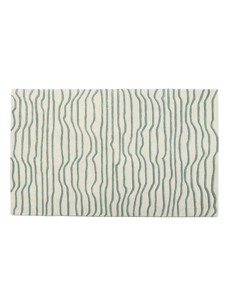 Esselle Home Green Aura Dune Rug 200 x 290cm - Image 3 of 3 Esselle Home Green Aura Dune Rug 200 x 290cm - Image 3 of 3