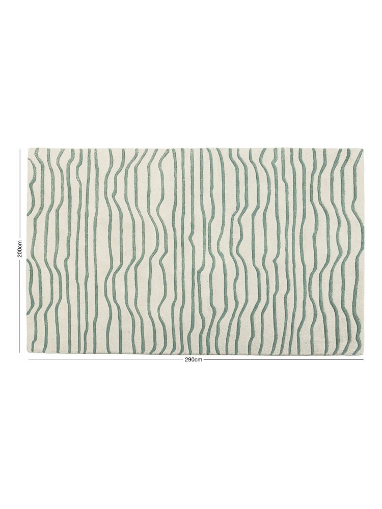 Esselle Green Aura Dune Rug  200 x 290cm - Image 5 of 5