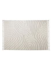 Esselle Cream Arctic Contour Rug 120 x 170cm - Image 1 of 5