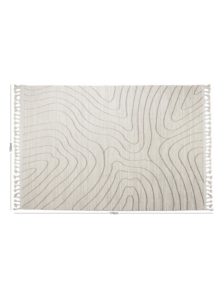 Esselle Cream Arctic Contour Rug 120 x 170cm - Image 5 of 5