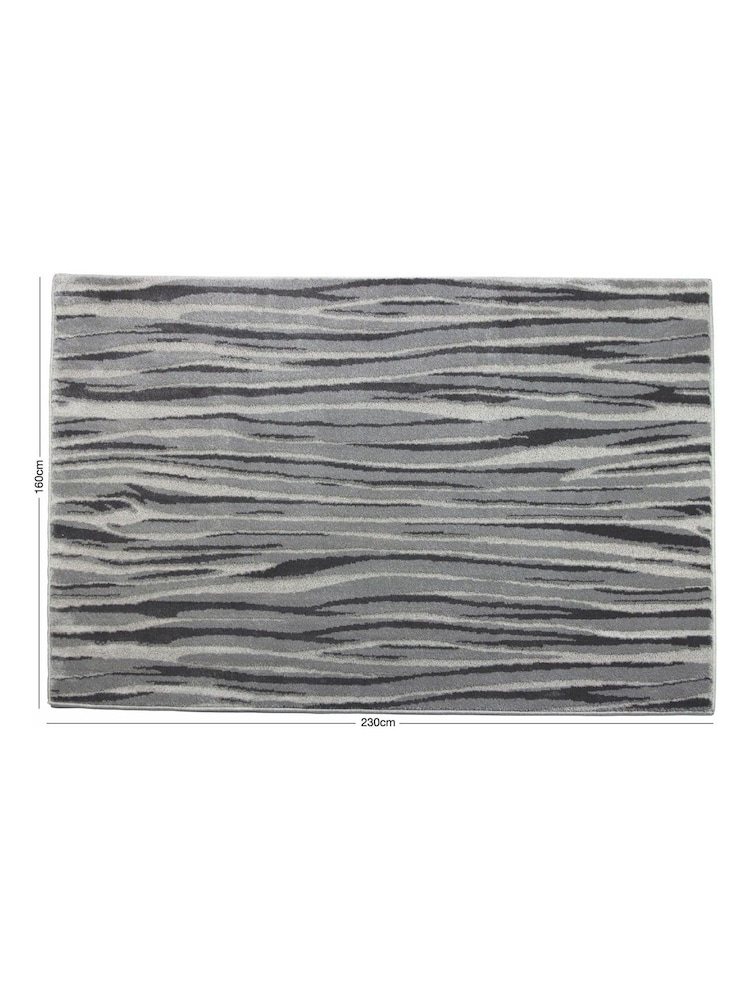 Esselle Grey Rhythm Willow Grey Rug 160 x 230cm - Image 1 of 5