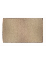 Esselle Neutral Jute Effect Weave Rug 120 x 170cm - Image 5 of 5