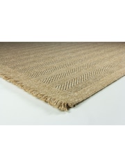 Esselle Neutral Jute Effect Herringbone Rug 200 x 290cm - Image 2 of 5