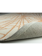 Esselle Orange Aura Starburst Rug 200 x 290cm - Image 4 of 5