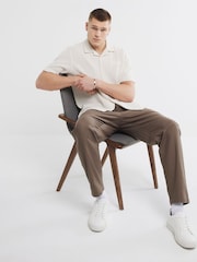 Marrón - River Island 100% Cotton Pull on Trousers - Imagen 2 de 5