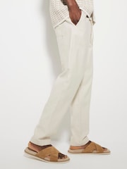 Crema - River Island 100% Cotton Pull on Trousers - Imagen 2 de 5