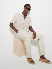 Crema - River Island 100% Cotton Pull on Trousers - Imagen 3 de 5