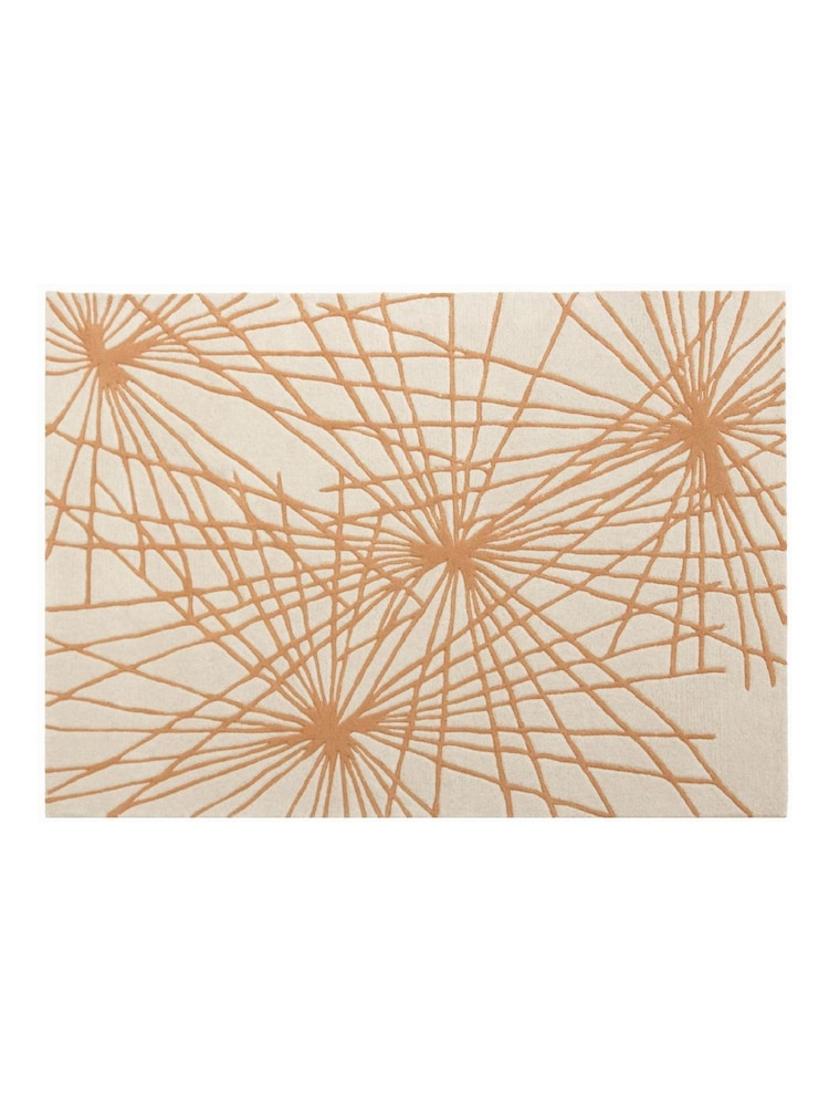 Esselle Orange Aura Starburst 160 x 230cm Rug - Image 1 of 5