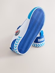 白色/蓝色 - Sonic 粘扣 弹力蕾丝运动鞋 - 图片3 / 5