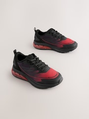 Black/Red Elastic Lace Trainers - Image 1 of 5