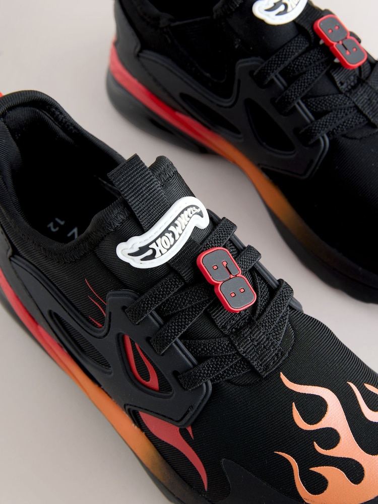 Negru - Hot Wheels Elastic Lace Trainers - Imaginea 5 din 5