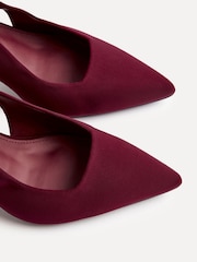 Linzi Red Izzie Wide Fit Slingback Court Heels - Image 6 of 6