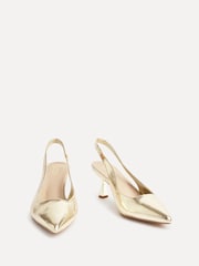 Linzi Gold Izzie Wide Fit Slingback Court Heels - Image 5 of 6