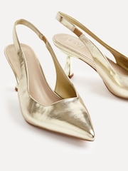 Linzi Gold Izzie Wide Fit Slingback Court Heels - Image 6 of 6