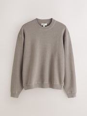 Si upande wowote - Sweta la N. Premium Cotton Rich Relaxed Fit Mid Weight Furniture - Picha 5 kati ya 7