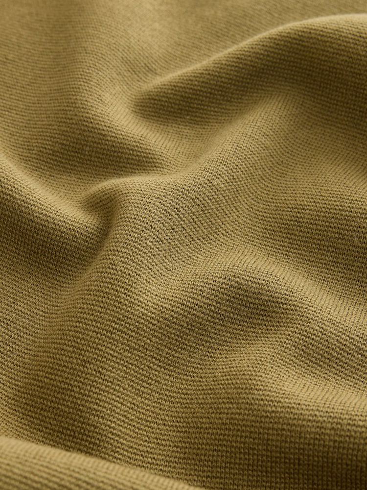 Olive Green N. Premium Cotton Rich Relaxed Fit Mid Weight Knitted Sweatshirt - Image 8 of 8