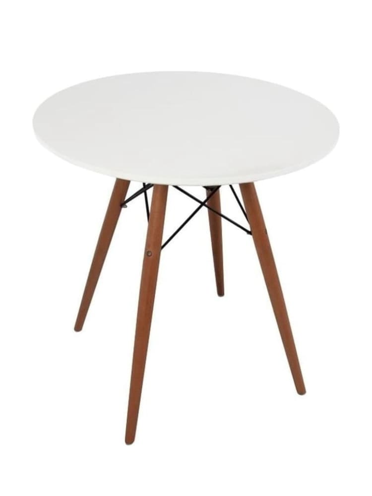 Fusion Living Walnut Soho Dining Table Small with Black Legs - Image 1 of 4