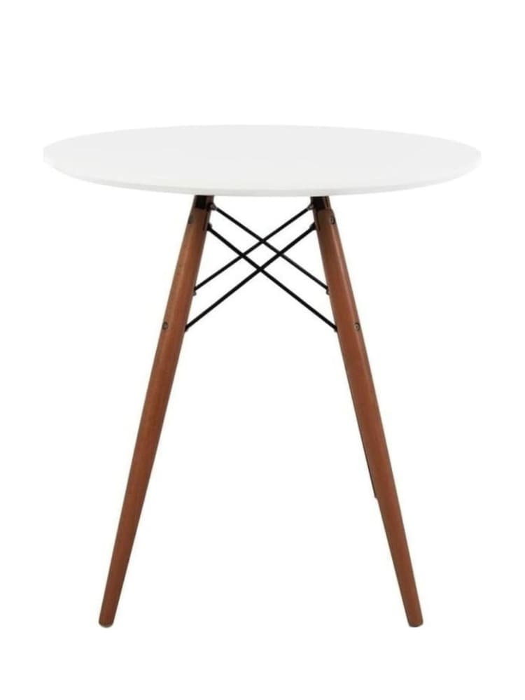 Fusion Living Walnut Soho Dining Table Small with Black Legs - Image 2 of 4