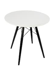 Fusion Living Black Soho Dining Table Small with Black Legs - Image 1 of 4