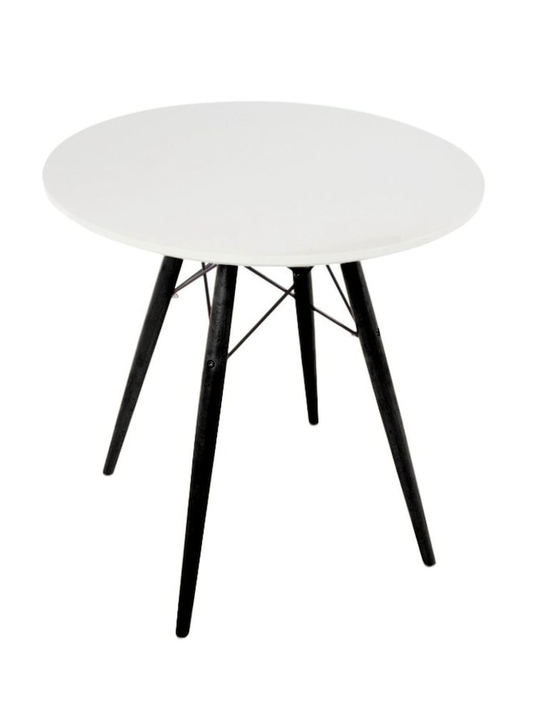 Fusion Living Black Soho Dining Table Small with Black Legs - Image 1 of 4