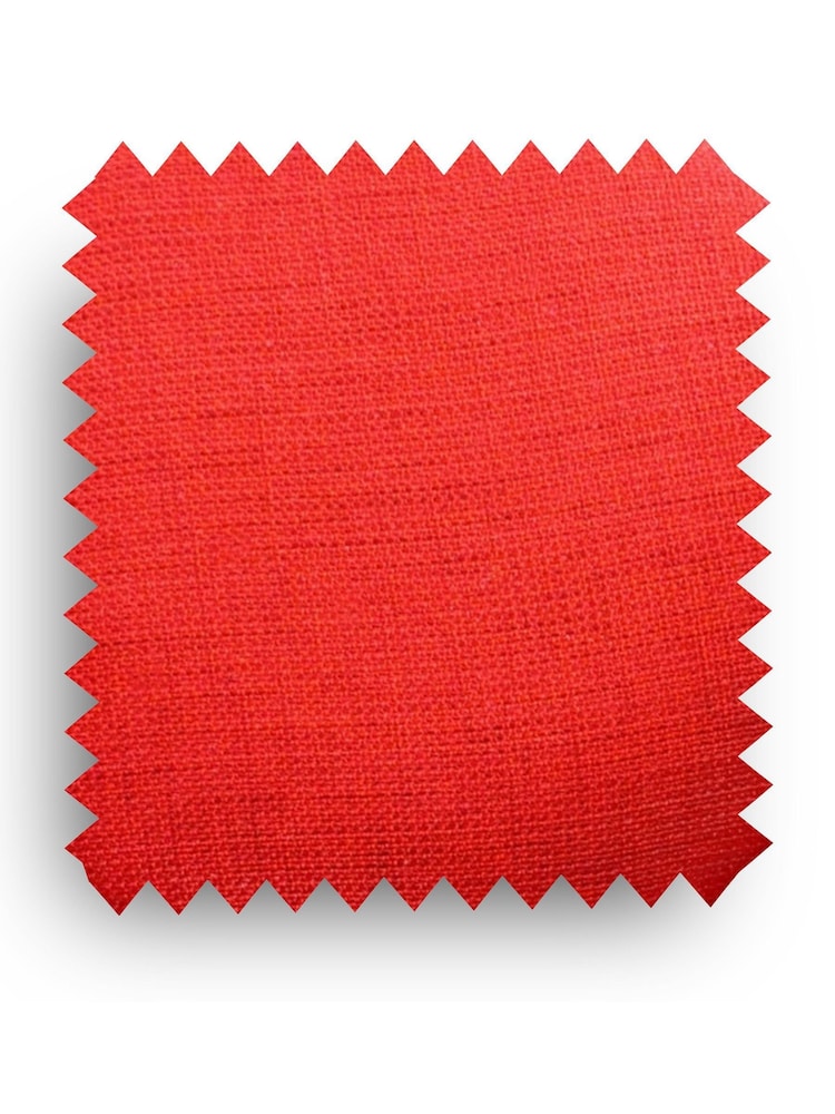 Fusion Living Red Weave Tulip Set of 2 Armchair with PU Cushion - Image 5 of 5