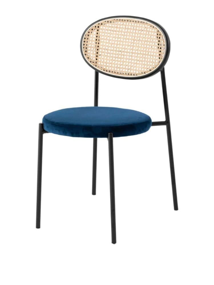 Fusion Living Navy Paris Dining Chair - Image 2 of 6