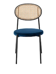 Fusion Living Navy Paris Dining Chair - Image 3 of 6