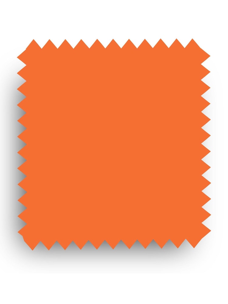Fusion Living Orange Soho Plastic Dining Chair with Squared Light Wood Dark Wood Leg Legs - Image 6 of 6