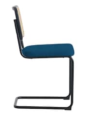 Fusion Living Navy Camden Cantilever Dining Chair - Image 4 of 6