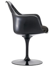 Fusion Living Grey Faux Tulip Single Armchair with Luxurious Cushion - Image 4 of 6