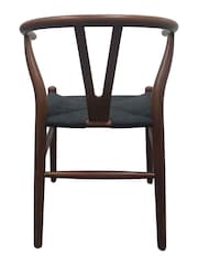Fusion Living Black Wishbone Dining Chair - Image 5 of 6