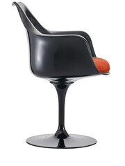 Fusion Living Orange Tulip Single Armchair with Luxurious Cushion - Image 2 of 6