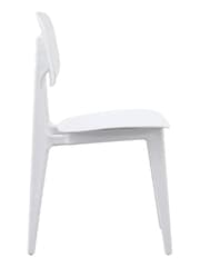 Fusion Living White Oslo Plastic Dining Chair - Image 2 of 6