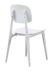 Fusion Living White Oslo Plastic Dining Chair - Image 3 of 6