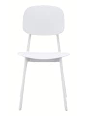 Fusion Living White Oslo Plastic Dining Chair - Image 5 of 6