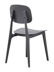 Fusion Living Dark Grey Oslo Plastic Dining Chair - Image 4 of 6