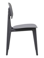 Fusion Living Dark Grey Oslo Plastic Dining Chair - Image 5 of 6
